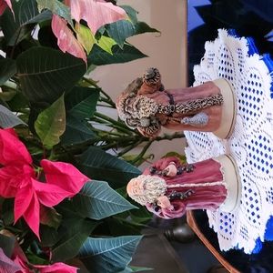 June McKenna santa figurines